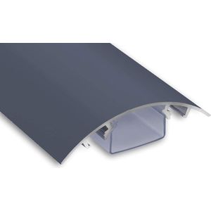 Design aluminium kabelgoot antraciet zijdemat RAL7016 30cm - Kabellijst Kabelmanagement