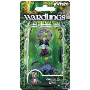 WizKids Wardlings Painted RPG Figures: Boy Warlock & Lizard