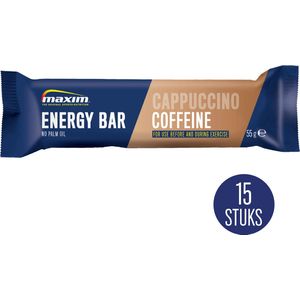 Maxim Energy Bar - 15 x 55g - Energierepen - Sportvoeding - Cappuccino Caffeine