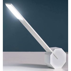 Gingko Bureaulamp Tafellamp - Octagon One wit - oplaadbaar