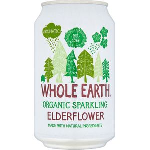Whole Earth Elderflower 330ml 24 x 330ML - Voordeelverpakking