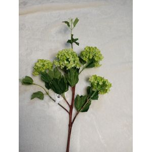 Kunstbloem Sneeuwbal | Viburnum | Zijden bloemen | 60 cm