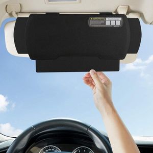 Auto Vizier Zonnescherm Verlenging Raam Bescherming Anti Glare Zonnescherm voor Bestuurder of Passagiersstoel 1pc zwart