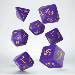 Q-Workshop polydice set Classic Purple Yellow