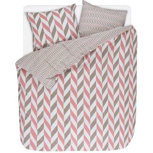 Esprit Criss Cross - Dekbedovertrek - Tweepersoons - 200x200/220 cm + 2 kussenslopen 60x70 cm - Pink