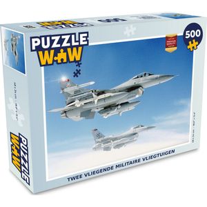 Puzzel Twee vliegende militaire vliegtuigen - Legpuzzel - Puzzel 500 stukjes