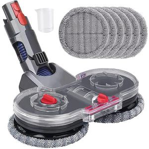 Elektrische vegenbevestiging voor Dyson V10 V15 V7 V7 V15 Vacuümreiniger, dweilbevestigingsset, met 6 dweilen en verwijderbare watertank