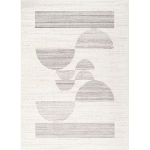 SURYA Vloerkleed - Woonkamer, Slaapkamer - Modern Scandinavisch Tapijt HYEON - Wit/Grijs - 200x275 cm
