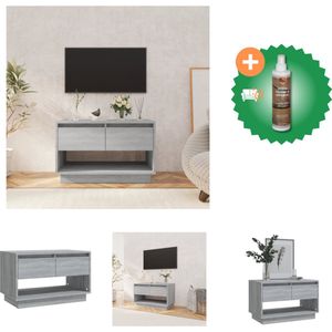 vidaXL Tv-meubel 70x41x44 cm spaanplaat grijs sonoma eikenkleurig - Kast - Inclusief Houtreiniger en verfrisser