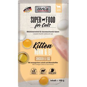 MAC's kittenvoer kip & ei - superfood voor kitten 6 x 100g