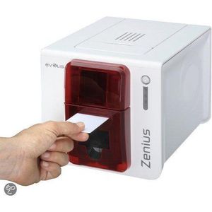 BUNDEL: Evolis Zenius Classic (USB) kaartprinter + 100 blanco kaarten + 1 kleuren prinlint (200 afdr.)