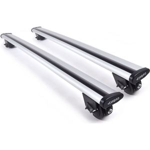 Dakdragers geschikt voor Hyundai Lantra SW 1996 t/m 2000 2009 t/m 2016 open dakrailing - Aluminium - Hoog laadvermogen 100kg - Wingbar Zilver - Merk Farad