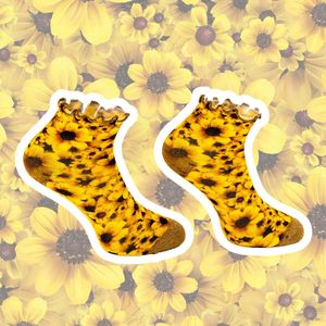 Sock My Buttercup - Damessokken - 39-42 - boterbloemen - leuke sokken - Moederdag Cadeau