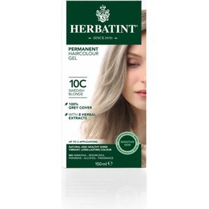Herbatint 10C Zweeds Blond - 100% biologische, permanente vegan haarkleuring - Met 8 plantenextracten - 150 ml
