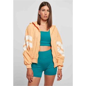 Urban Classics - Crinkle Batwing Jacket - L - Oranje/Creme