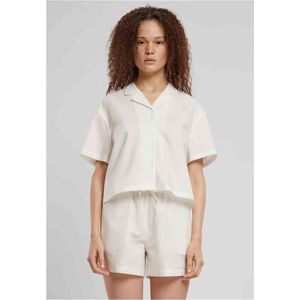 Urban Classics - Seersucker Blouse - XXL - Wit