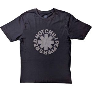 Red Hot Chili Peppers - Classic Asterisk Logo Heren T-shirt - L - Zwart