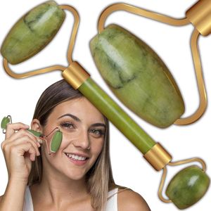 Jade Roller Face Massager for Skincare Routine - Anti-aging & Eye Puffiness Treatment - Skin Tightening Roller - Facial Roller & Skin Care Device