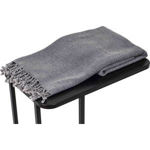 Hamamdoek - strandlaken - saunadoek - badlaken - stranddoek bamboe antraciet