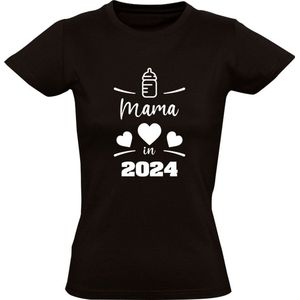 Mama in 2024 Dames T-shirt | Zwanger | Zwangerschap | Baby | Kindje | Bekend maken | Bekendmaken | Shirt | Jongen | Meisje | legendaddy | Shirt