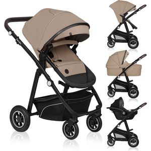 Lionelo Bianka - Kinderwagen 3 in 1 - incl. autostoel - 0-22kg - XXL - Buggy 3in1