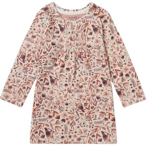 Noppies Girls dress Vittoria long sleeve allover print Meisjes Jurk - Cameo Brown - Maat 50