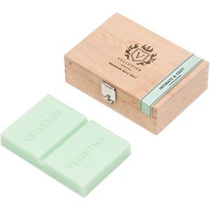 Vellutier Intimate & Cozy - wax melt - 16 branduren - houten kistje