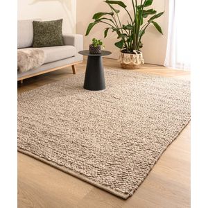 Wollen vloerkleed - Agder beige 160x230 cm