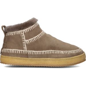 LAIDBACKLONDON Nyuki Low Crochet Laarzen - Suède - Dames - Taupe - Maat 42