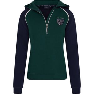 HV Polo Hoodie met halve rits Mariet L Groen