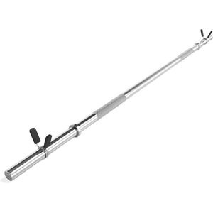 Halterstang - Barbell - Halterstangen - Halterstang 30mm - Barbell stang - 10.5 kg - Staal - Zilver - 180 x 3 x 3 cm