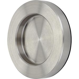 Zelfklevende schuifdeurgreep NALA - Ø 70mm inox - voor glazen deuren & kamerdeuren