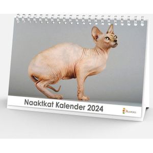 Bureaukalender 2024 - Naaktkat - 20x12cm - 300gms