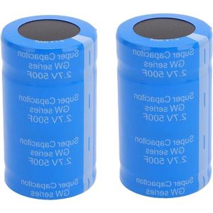 Automobiel Auto Condensator 2.7V 500F Blauw Energiebesparend - Car Audio Systeem Overspanningsbeveiliging .