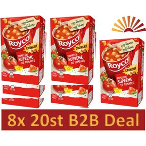 Royco Minute Soup tomatensuprême met croutons, pak van 20 zakjes - 8 stuks