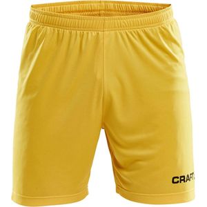 Craft Squad Short Solid Heren Sportbroek - Maat XL  - Mannen - geel/zwart