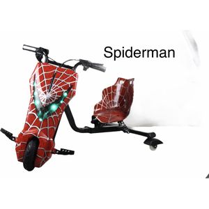 Elektrische drift trike karts met vering en LED verlichting - drie racestanden – SPIDERMAN