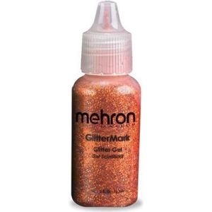 Mehron - Glittermark - Schmink en Makeup Glittergel - Orange Harvest