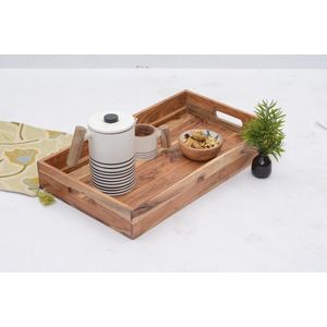 NATUR HOUT DIENBLAD GROTE (WOODEN TRAY BIG)