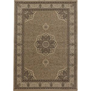 Tapijtenloods Isfahan Oosters Klassiek Laagpolig Vloerkleed Beige- 200x290 CM