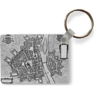 Sleutelhanger - Stadskaart - Maastricht - Antiek - Uitdeelcadeautjes - Plastic