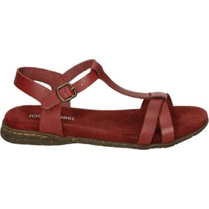 Josef Seibel FABRICIA 01 - Platte sandalenDames Sandalen - Kleur: Rood - Maat: 40