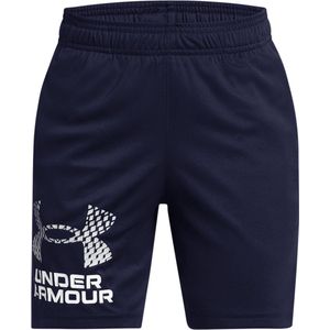 Under Armour UA Tech Logo Shorts Jongens Sportbroek - Blauw - Maat 122