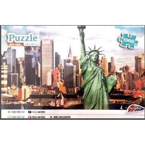 Puzzel 1000 stukjes voor volwassenen | New York | Afmeting: 50 X 70 CM | legpuzzel | Grafix
