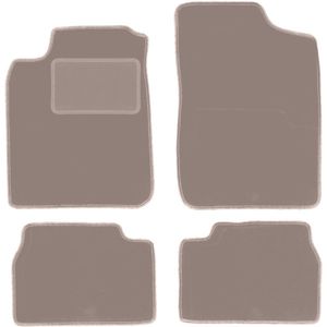 Beige velours matten voor: Daihatsu Charade hatchback (1994-2000)