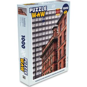 Puzzel Moderne en oude gebouwen in Chinatown van Manchester - Legpuzzel - Puzzel 1000 stukjes volwassenen