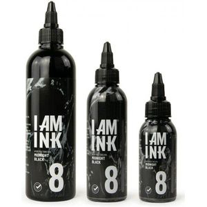 I AM INK - Second Generation - #8 Midnight Black 50ml - Tattoo Ink