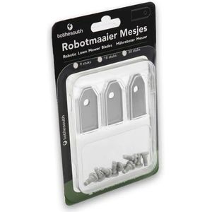 To the South® Robotmaaier Mesjes staal geschikt voor Gardena Sileno Free 1500 - 60 stuks