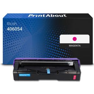 PrintAbout huismerk Toner 406054 (406100) Magenta geschikt voor Ricoh