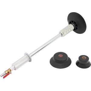 Collox Deukentrekker auto - Zuignap - Pneumatische - Reparatie - Vacuümschuifhamer - 3bar - Met 3 verschillende maten zuignappen (8 cm, 11,6 cm, 15,5 cm) - Zilver